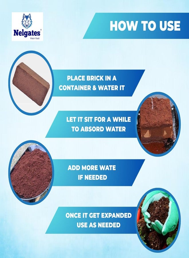 Nelgates Coco peat for Animal Bedding | Reptiles Small Animals Tortoise Python Frog Snake Chicken Rabbit Birds | pet Products pet Supply Indoor & Outdoor (5kg) - Image 4